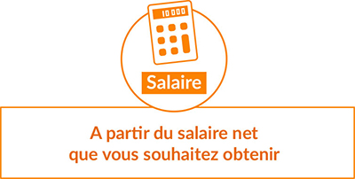 A partir du salaire net que vous souhaitez obtenir